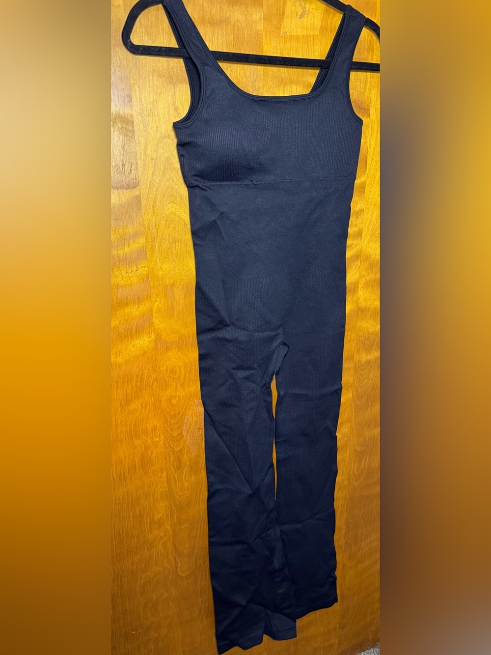 OQQ Black Seamless Full Body Shapewear Bodysuit | Sculpting Jumpsuit Size Medium